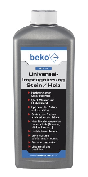 BEKO - TecLine Universal-Imprägnierung Stein/Holz 1 l Flasche