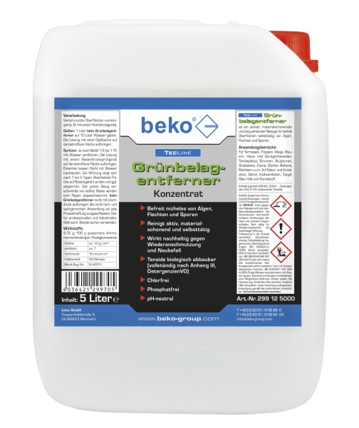 BEKO - TecLine Grünbelagentferner -Konzentrat- 30 l Kanister