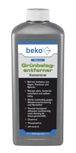 BEKO - TecLine Grünbelagentferner -Konzentrat- 1 l Flasche