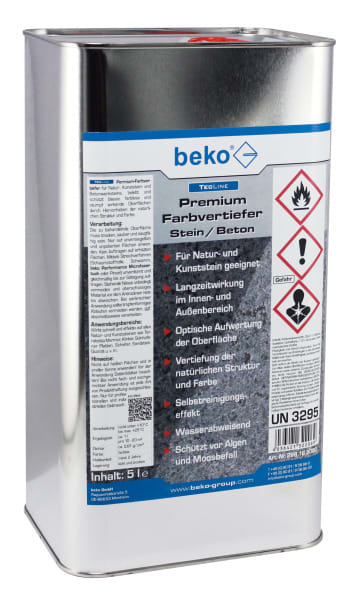 BEKO - TecLine Premium-Farbvertiefer Stein/Beton 5 l Kanister