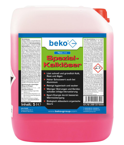 BEKO - TecLine Spezial-Kalklöser 5 l Kanister