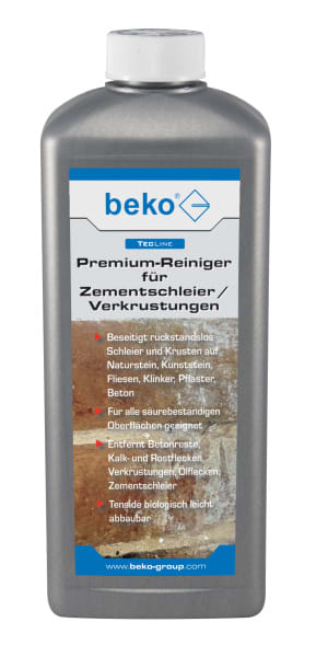 BEKO - TecLine Premium-Reiniger für Zementschleier/Verkrustungen 1