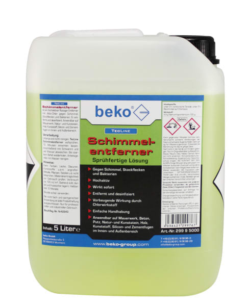 BEKO - TecLine Schimmelentferner 5 l Kanister inkl. Entgasungsversc