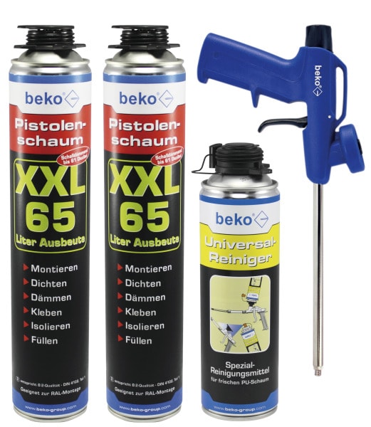 BEKO - SET NBS XXL-Pistolenschaum-Set in Trägerschale eingeschweiß