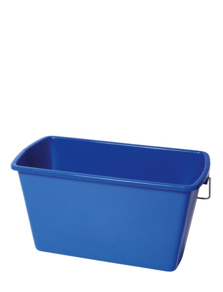 BEKO - Kunststoffeimer 14 l blau, eckig, mit Metallbügel und Griffr