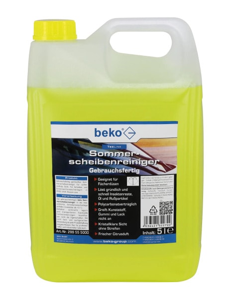 BEKO - TecLine Sommerscheibenreiniger, gebrauchsfertig 5 l Kanister