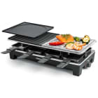 ROMMELSBACHER - Raclette-Stein-Grill 1350W 8Pfännchen besch. Thermost. sw-ed
