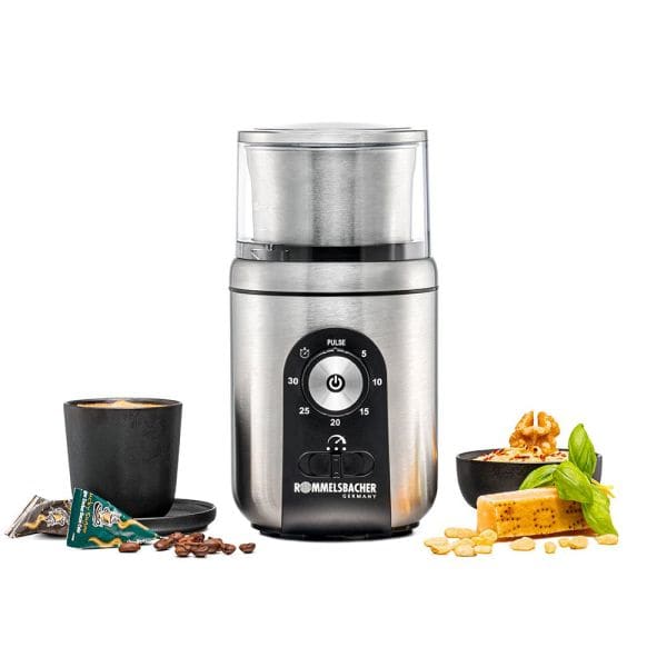 ROMMELSBACHER - Kaffee-/Gewürzmühle 200W 3St. Pulse 2x70g edst