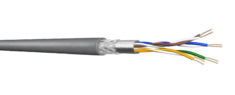 DRAKA - Datenkabel Kat.5e SF/UTPp flexibel für Patchkabel LSHF 100m