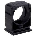 FLEXA - Halter inkl. Deckel für Wellschlauch, schwarz AD 54,5