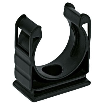 FLEXA - Halter für Wellschlauch, schwarz AD 28,5