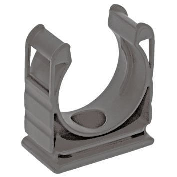 FLEXA - Halter für Wellschlauch, grau AD 28,5