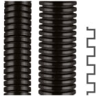 FLEXA - Wellschlauch, PA 6 LG, schwarz, wirtschaftlich, geschlitzt, AD 42,5, 36,0 x 42,5 mm