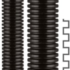 FLEXA - Wellschlauch, PA 6-S, schwarz, für einfache Anwendungen, AD 18,5, 14,3 x 18,5 mm
