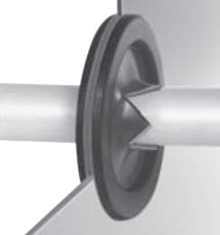 SES STERLING - Gummi-Membrantülle Kreuzgelschlitzt DGC-PVC 36