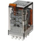FINDER - Steckrelais, LED- und mechanische Anzeige, 4 Wechsler 7A, Spule 230VAC