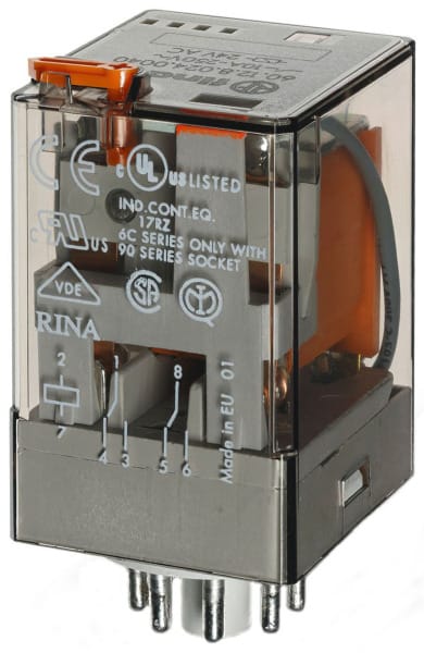 FINDER - Steckrelais, 2 W 10A, Spule 230VAC