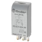 FINDER - Modul, Freilaufdiode und grüne LED, 6 bis 24VDC, mit Verpolschutzdiode