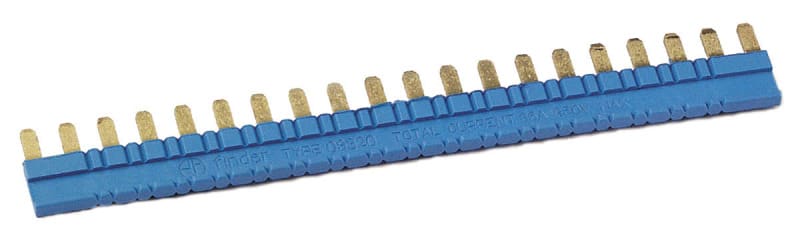 FINDER - Verbindungsbrücke, blau, für Fassungen 93.01/93.51, 20-polig, max. 6 A