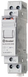 FINDER - Stromstossschalter für Reiheneinbau, 1 Schliesser 16A, An/Aus, für 24VDC