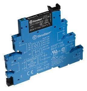 FINDER - Koppelrelais Schraubanschlüsse, 1 W 6A, Spule 240VAC