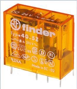 FINDER - Steck-/Printrelais, 2 W für 8A, Spule 60VAC