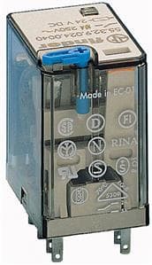 FINDER - Steckrelais, LED und Freilaufdiode, 2 W 10A, Spule 24VDC