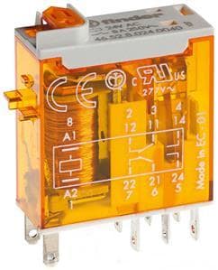 FINDER - Industrie-Miniaturrelais, 2 W 8A, Spule 24VAC
