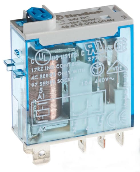 FINDER - Industrie-Miniaturrelais, 1 W 16A, Spule 12VDC