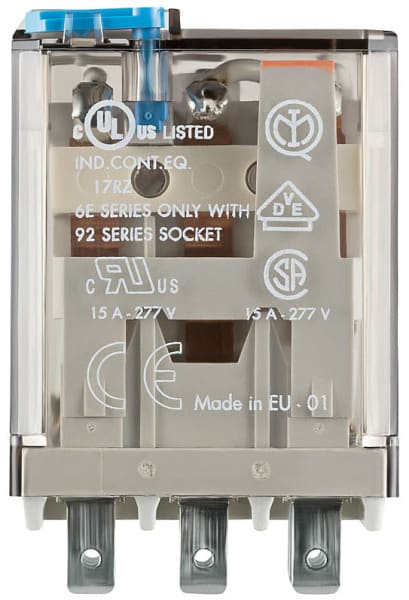 FINDER - Steckrelais, mit LED Freilaufdiode, 3 W 16A, Kontaktmaterial AgSnO2, Spule 24VDC