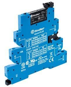 FINDER - Koppelrelais MasterPLUS, Schraubanschlüsse, 1 W 6A, Spule 24 bis 240VAC/DC