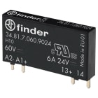 FINDER - Relais steck-/print, Eingang 60VDC, Ausgang SSR 1 Schliesser 6A/24VDC