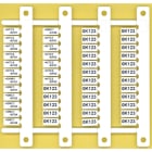FINDER - Bezeichnungsschildmatte mit 48 Schildern, 6x12mm, Thermotransfer-Drucker geeig