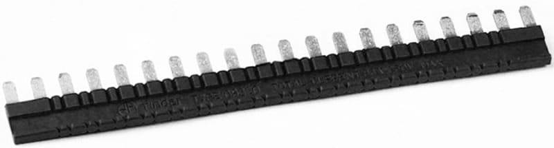 FINDER - Verbindungsbrücke, schwarz, 20-polig. 36 A-250 V, für Fassungen 93.01