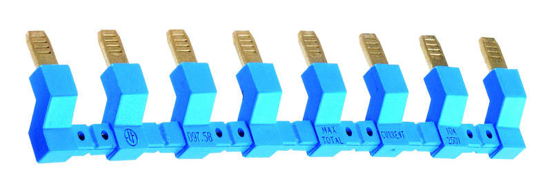 FINDER - Verbindungsbrücke, blau, 8-polig, max.10A, für Fassungen 95.P3,95.P5,97.P1,97.P2