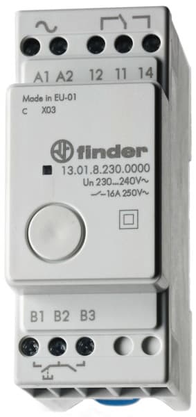 FINDER - Stromstossschalter Reiheneinbau, SELV Anwend., elektronisch, 1 W 16A, 12VAC/DC