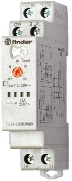 FINDER - Stromstossschalter, Zentral-AUS-Funktion, 1 Schliesser 16A, für 230VAC