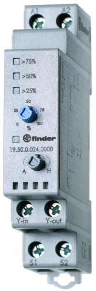 FINDER - Analogwertgeber, 0 - 10 V, LED-Indikation für Prozentualwerte, für 24VAC/DC