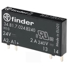 FINDER - Steck-/Printrelais, Eingang 12VDC, Ausgang SSR 1 Schliesser 2A/230VAC