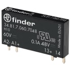 FINDER - Steck-/Printrelais, Eingang 60VDC, Ausgang SSR 1 Schliesser 0,1A/48VDC