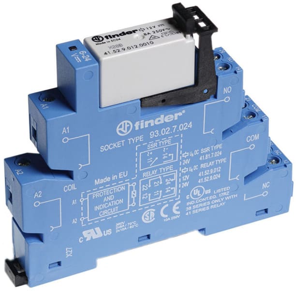 FINDER - Koppelrelais Schraubanschlüsse, 2 W 8A, Spule 230VAC