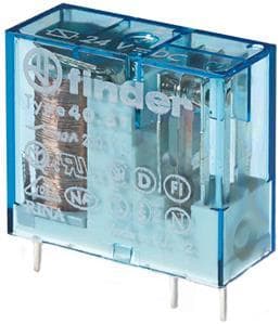 FINDER - Steck-/Printrelais, 1 Schliesser für 10A, Spule 24VDC