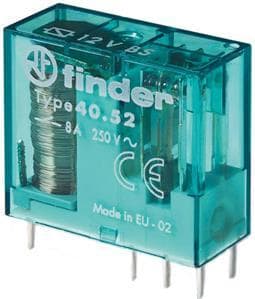 FINDER - Steck-/Printrelais, Remanenzrelais mit 1 Spule, 2 W für 8A, Spule 24VAC/DC