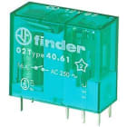 FINDER - Printrelais, waschdicht, Remanenzrelais mit einer Spule, 1 W 16A, Spule 6VAC/DC