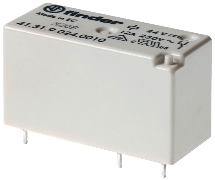 FINDER - Printrelais, 1 W 12A, Kontaktmaterial AgSnO2, Spule 12VDC