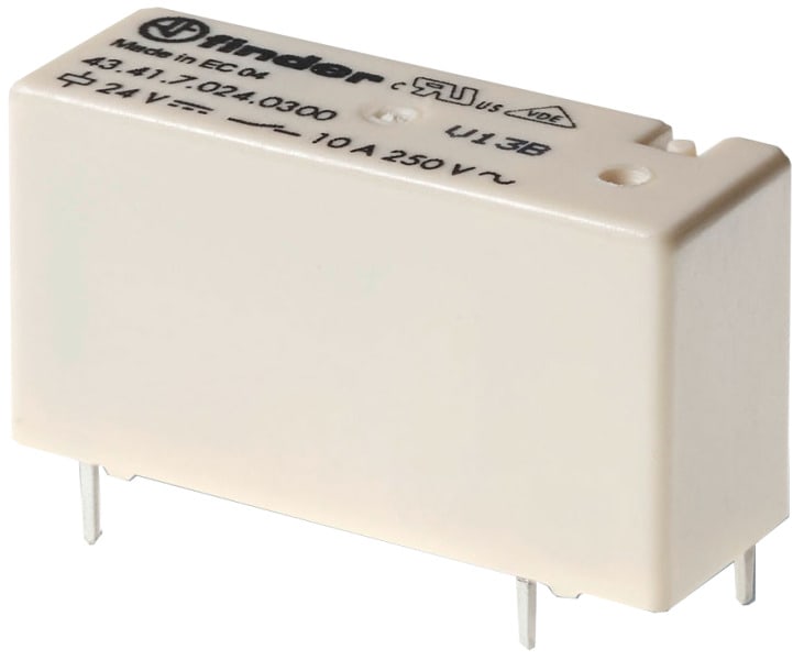 FINDER - Printrelais, 1 Schliesser 10A, Spule 12VDC sensitiv