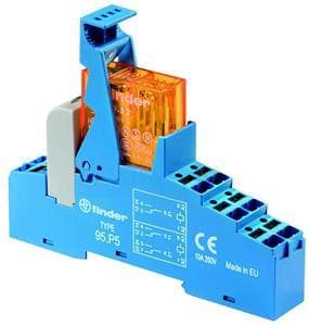 FINDER - Koppelrelais mit Push-In-Klemmen, 2 Wechsler 8 A, Spule 230 V AC