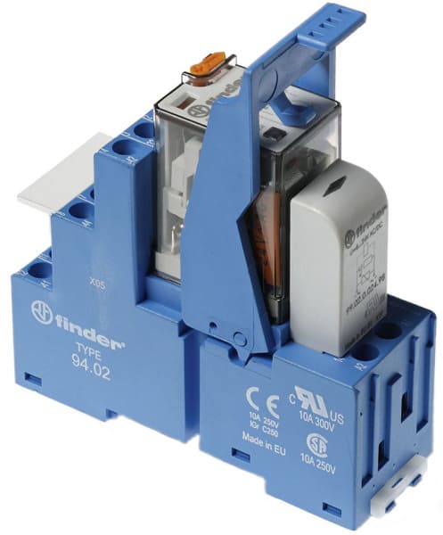 FINDER - Koppelrelais Schraubanschlüsse, 2 W 10A, Spule 230VAC