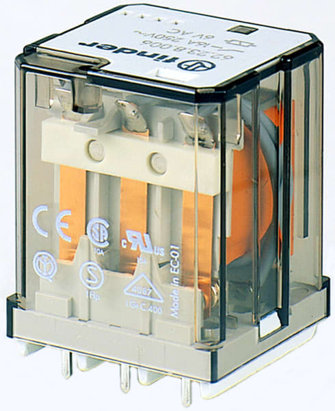 FINDER - Printrelais, 3 Schliesser 16A, Kontaktmaterial AgSnO2, Spule 24VDC