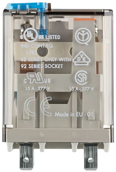FINDER - Relais mit Steckanschlüssen 2 Wechsler 16A Kontaktmaterial AgSnO2, Spule 12 V DC